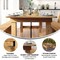 Flash Furniture Rectangle 40 in W, 108 in L, 30 in H, Pine Wood, Pinus Glabra, Steel, Light Natural XA-F-108X40-LN-GG - alternate 4